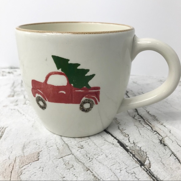 Farmhouse Style Christmas Mug White - Picture 3 of 4